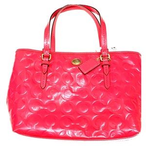 Coach Hot Pink Patent Purse